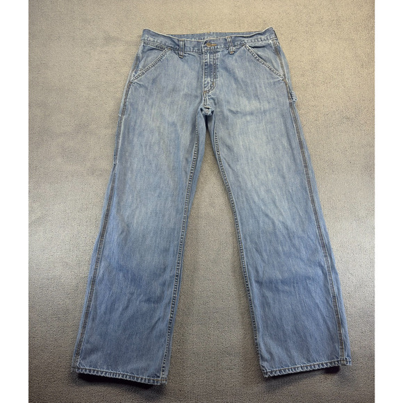 Old Navy Other - Old Navy Mens Carpenter Jeans Blue 33x32 Denim Baggy Wide Leg Painters Y2K Retro